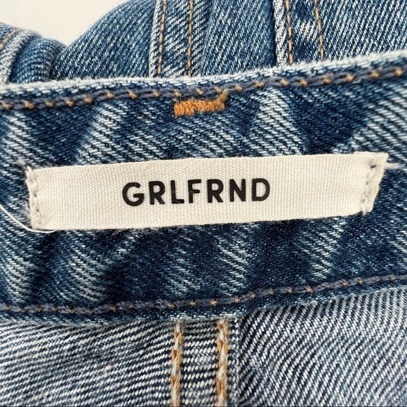 GRLFRND Jourdan Button Fly Distressed Cut Off Denim Jean Shorts Size 26 Women’s - Picture 2 of 8